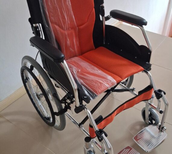 DH 01863LAJ Wheelchair drop back w hand brake aluminum